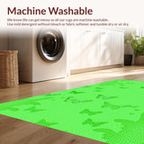 Ultra Soft Area Rug, Non Slip, Stain Resistant, Washable Area Rugs for Living Room, Bedroom, Vibrant Insect-Themed Aesthetic(Green)
