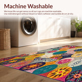 Bohemian Style Round Colorful Circle Design(Yellow)