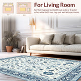 Luxurious Gray Floral Medallion(White)
