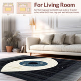 Contemporary Textured Ogee Motif(Blue)