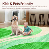 Elegant Light Green Geometric Motif(Green)