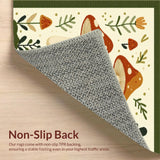 Lively Illustrative Mushroom(Beige)