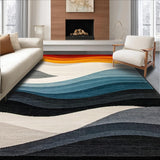 Ultra Soft Area Rug, Non Slip, Stain Resistant, Washable Area Rugs for Living Room, Bedroom, Sleek Contemporary Geometric Arrangement(Yellow)