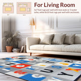 Fun Abstract Alphabetic Art Design(Gray)