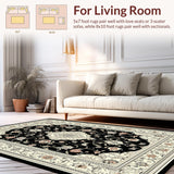 Striking Black and Ivory Trellis(Black)