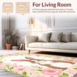 Elegant Hued Flower Motif(Pink)