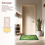 Elegant Deep Fern Textured Aesthetic(Green)