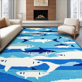 Coastal Blue Geometric Elegance(Blue)