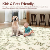 Cozy Hand Hooked Country Motif(Beige)