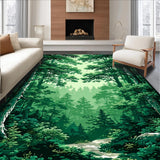 Cozy Textured Forest Design(Green)