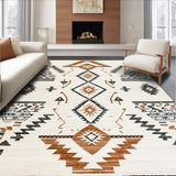 Ultra Soft Area Rug, Non Slip, Stain Resistant, Washable Area Rugs for Living Room, Bedroom, Luxurious Tassel Accents Aesthetic(Beige)