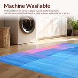 Contemporary Light Blue Geometric Fusion(Blue)