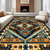 Rustic Earth Tones Tribal Motif(Blue)