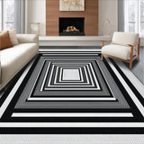 Luxe Optical Depth Illusion Motif(Black)