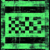 Elegant Geometric Faded Tiled Texture(Green)