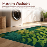 Lush Green Abstract Floral Design(Green)