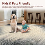 Ultra Soft Area Rug, Non Slip, Stain Resistant, Washable Area Rugs for Living Room, Bedroom, Luxury Leopard Skin Sophistication(Beige)