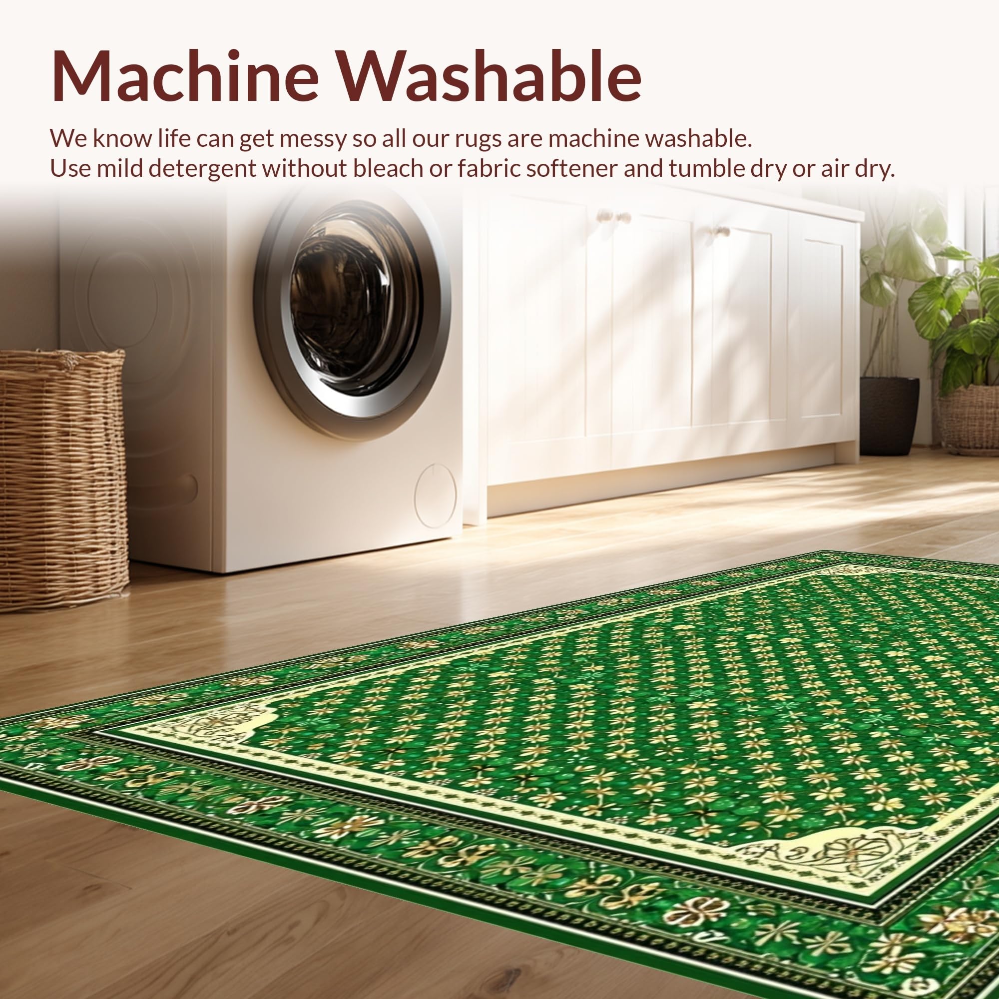 53.5×100 \"Lucky clover” ViNTAGE RUG Vibrant Lucky Clover Aesthetic Rug – ODIKA