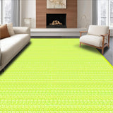 Ultra Soft Area Rug, Non Slip, Stain Resistant, Washable Area Rugs for Living Room, Bedroom, Trendy Seafoam Green Abstract Motif(Yellow)