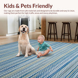 Modern Striped Patterned Visual(Blue)