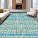 Contemporary Textured Plaid Motif(Beige)