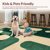 Ultra Soft Area Rug, Non Slip, Stain Resistant, Washable Area Rugs for Living Room, Bedroom, Pet-Friendly Tufted Tiger Bathroom Rug(Beige)