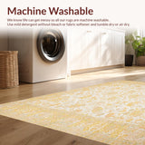 Ultra Soft Area Rug, Non Slip, Stain Resistant, Washable Area Rugs for Living Room, Bedroom, Beige Chenille Area Absorbent(Beige)