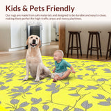 Delightful Grey Floral Elegance(Yellow)