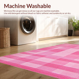 Delicate Abstract Square Design(Pink)