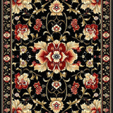 Traditional Handcrafted Flower Motif(Black)
