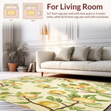 Beige Field Apple Grove Mats Latex Back Non Slip Area(Beige)
