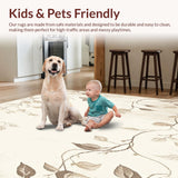 Artistic Botanical Area with Contemporary Pastiche Elements(Beige)