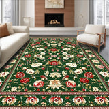 Sophisticated Geometric Floral Fusion(Green)