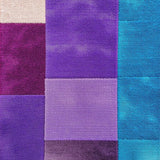 Ultra Soft Area Rug, Non Slip, Stain Resistant, Washable Area Rugs for Living Room, Bedroom, Trendy Purple Blue Living Room Washable Rug(Purple)