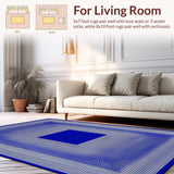 Colorful Geometric Illusion Motif(Blue)