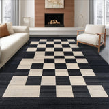 Stylish Distressed Checker Design(Black)