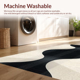 Ultra Soft Area Rug, Non Slip, Stain Resistant, Washable Area Rugs for Living Room, Bedroom, Modern Boho Entryway Pet-Friendly Geometric Area Rug(Beige)