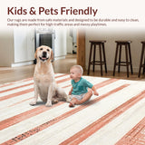 Lively Peach and Ivory Contrast(Red)