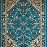 Elegant Earthy Patterned Composition(Blue)