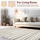 Casual Minimalist Linear Motif(Beige)