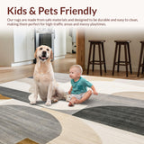 Minimalist Geometric Area in Deep Beige and Gray Color Palette(Beige)