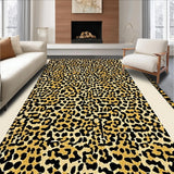Ultra Soft Area Rug, Non Slip, Stain Resistant, Washable Area Rugs for Living Room, Bedroom, Chic Wildlife Motif Accents(Beige)