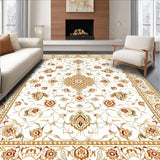 Beige Geometric Contemporary Bohemian Design(White)