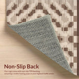 Contemporary Checkered Texture Appeal(Beige)