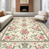 Whimsical Floral Tapestry Effect(Beige)