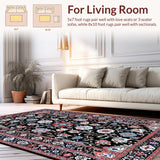 Luxurious Dappled Floral Composition(Black)