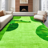 Ultra Soft Area Rug, Non Slip, Stain Resistant, Washable Area Rugs for Living Room, Bedroom, Cute Soft Pastel Animal Shapes(Green)