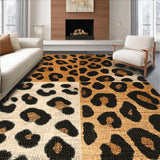 Ultra Soft Area Rug, Non Slip, Stain Resistant, Washable Area Rugs for Living Room, Bedroom, Vibrant Cheetah Patterned Delight(Beige)