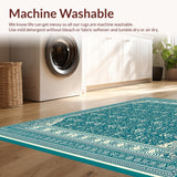 Elegant Boho Mantel Cover(Blue)