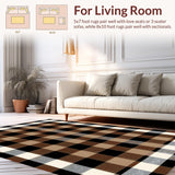 Rustic Earthy Buffalo Check Aesthetic(Beige)
